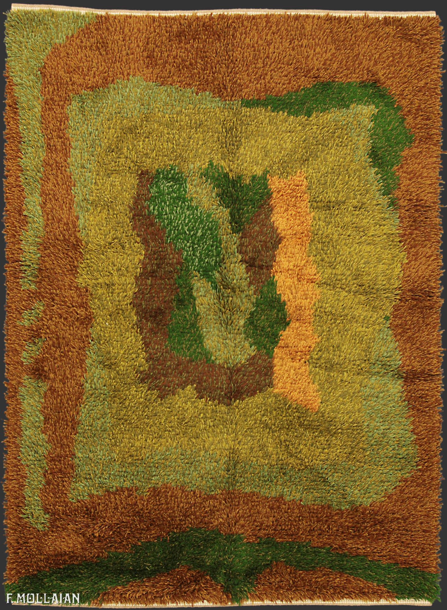 Tapis Suédois Semi-Antique Rya n°:51123854